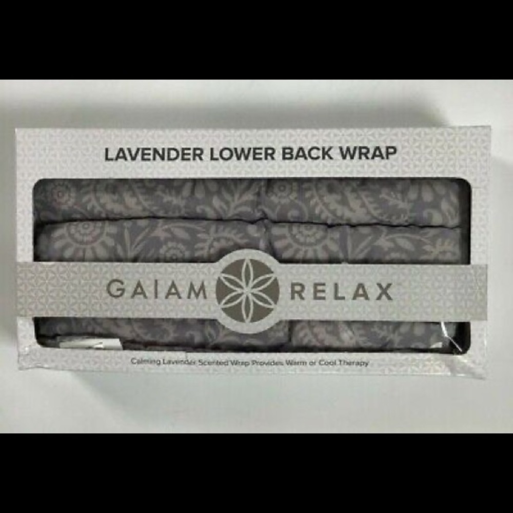 New Gaiam Relax Lower Back Wrap Warm and Cool Therapy/Calming lavender scented.
